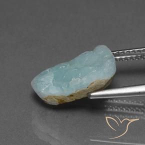 Hemimorfita Druzy Azul claro verde Natural 5.43ct, Chique, Opaco