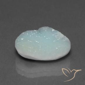 Hemimorfita Druzy Azul-verde claro Natural 6.71ct, Chique, Opaco
