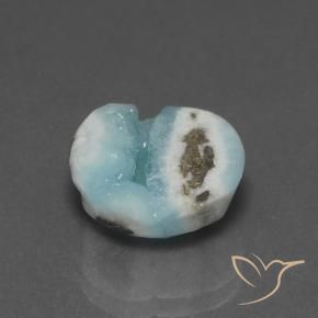 Hemimorfita Druzy Azul claro verde Natural 6.94ct, Chique, Opaco