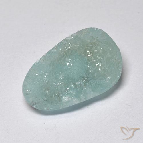 Hemimorfita Druzy Azul verde Natural 5.63ct, Chique, Translúcido
