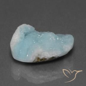 Hemimorfita Druzy Azul claro verde Natural 8.94ct, Chique, Opaco