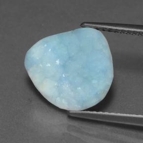 Hemimorfita Druzy Aqua Blue Natural 3.40ct, Forma extravagante, Opaco