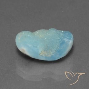 Hemimorfita Druzy Azul claro verde Natural 4.82ct, Chique, Opaco