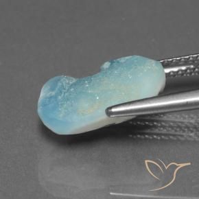 Hemimorfita Druzy Azul claro verde Natural 4.82ct, Chique, Opaco