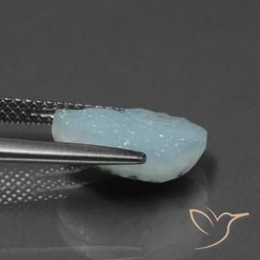 Hemimorfita Druzy Azul claro Natural 4.20ct, Forma extravagante, Opaco