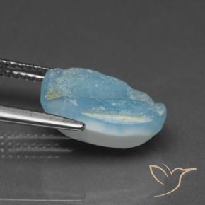 Hemimorfita Druzy Aqua Blue Natural 5.68ct, Chique, Opaco