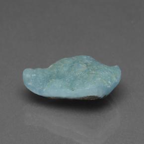 Drusa de hemimorfita azul natural 4,91ct, forma extravagante, opaco