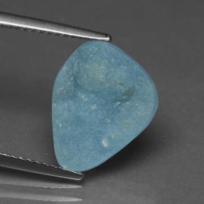 Hemimorfita Druzy Aqua Blue Natural 4.49ct, Forma extravagante, Opaco