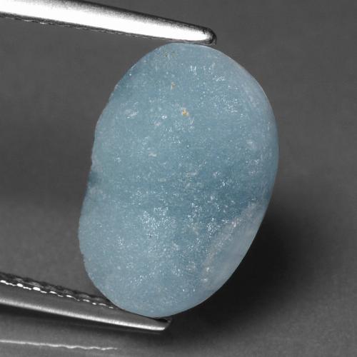 Drusa de hemimorfita turquesa natural 8,18ct, forma extravagante, opaco