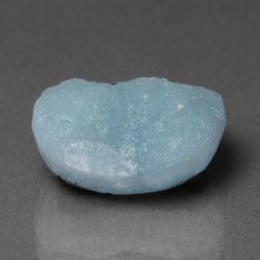 Drusa de hemimorfita turquesa natural 8,18ct, forma extravagante, opaco