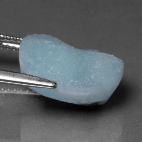 Drusa de hemimorfita turquesa natural 8,18ct, forma extravagante, opaco