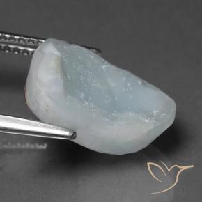 Hemimorfita Druzy Azul acinzentado Natural 8.10ct, Chique, Opaco