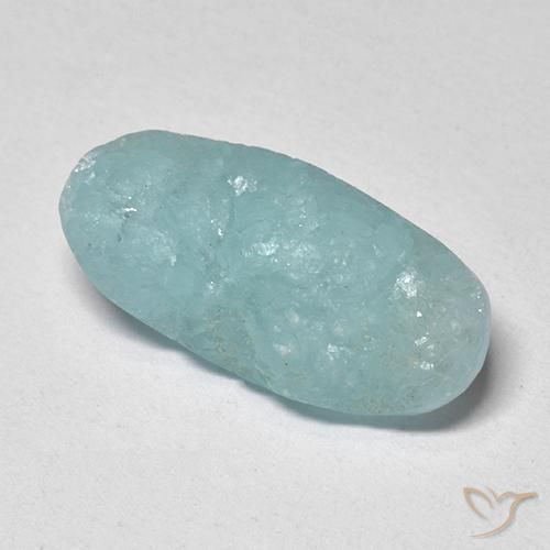 Hemimorfita Druzy Azul claro verde Natural 5.71ct, oval, Translúcido