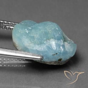 Hemimorfita Druzy Azul claro verde Natural 8.21ct, Chique, Opaco