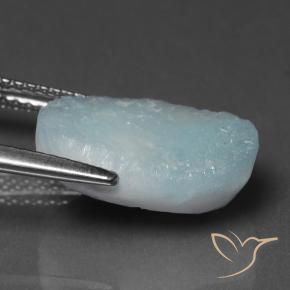 Hemimorfita Druzy Azul claro Natural 6.63ct, Chique, Opaco