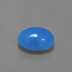 Hemimorfita Azul Natural 8.80ct, Corte Oval, Opaco