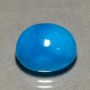 Hemimorfita Azul Natural 9.50ct, Corte Oval, Opaco