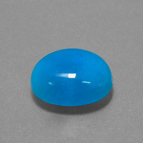 Hemimorfita azul natural 9,08ct, corte oval, translúcido