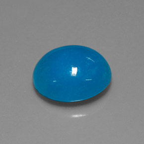 Hemimorfita azul natural 10,30ct, corte oval, translúcido