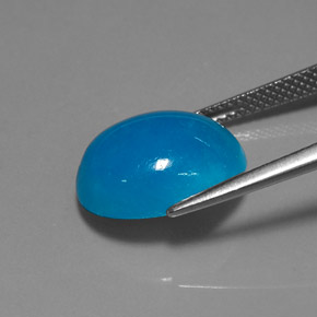 Hemimorfita azul natural 10,30ct, corte oval, translúcido