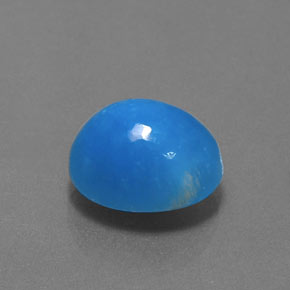 Hemimorfita Branco azul Natural 13.12ct, Corte Oval, Opaco