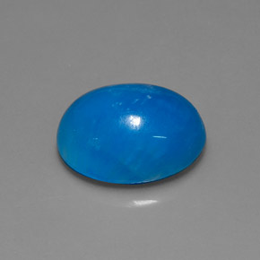 Hemimorfita azul natural 10,57ct, corte oval, translúcido