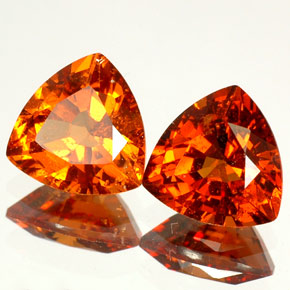 Pedras preciosas de granada hessonita laranja natural de  ct, trillion, VS-SI