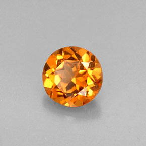 Granada Hessonita Laranja Natural 0.65ct, Corte Redondo, VS