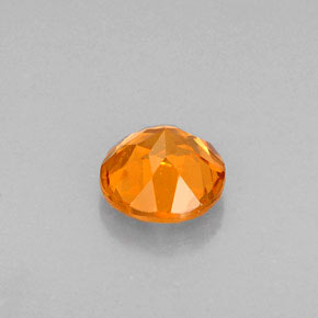 Granada Hessonita Laranja Natural 0.65ct, Corte Redondo, VS