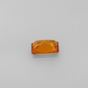 Granada Hessonita Tangerina Natural 0.63ct, Corte Esmeralda, VS