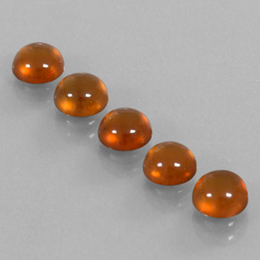 Pedras preciosas de granada hessonita laranja natural de  ct, transparente, transparente/translúcido