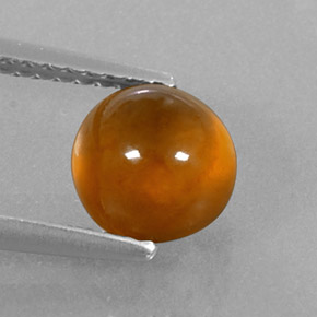 Granada hessonita laranja natural 2,44ct, transparente, transparente/translúcido
