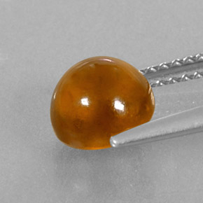 Granada hessonita laranja natural 2,44ct, transparente, transparente/translúcido