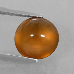Granada hessonita laranja natural 3,80ct, transparente, transparente/translúcido