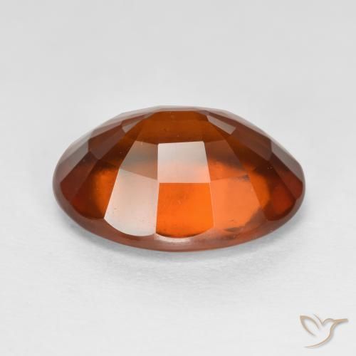 Granada Hessonita Laranja Profundo Natural 5.57ct, Corte Oval, VS-SI