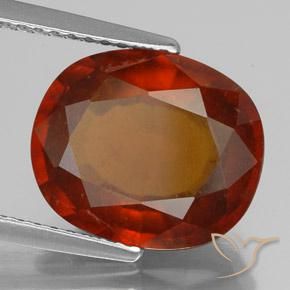 granada hessonita fogo laranja Natural 5.25ct, oval, VS-SI