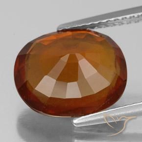 granada hessonita fogo laranja Natural 5.25ct, oval, VS-SI