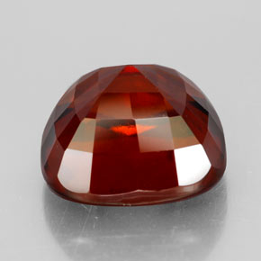 Granada hessonita laranja natural 8,60ct, almofada cortada, VS