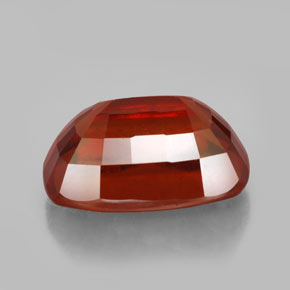 Granada hessonita laranja natural 6,52ct, almofada cortada, VS