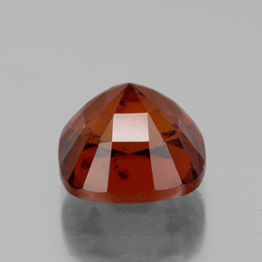 Granada hessonita laranja natural 4,07ct, almofada cortada, VS-SI