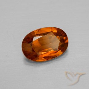 granada hessonita Laranja Profundo Natural 1.57ct, oval, VS