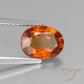 granada hessonita Laranja Profundo Natural 1.61ct, oval, VS-SI