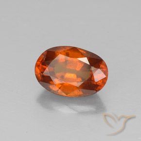 Granada Hessonita Medium-Dark Orange  Natural 1.64ct, Corte Oval, VS-SI