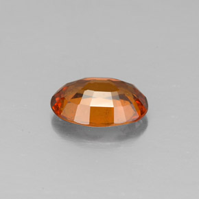 Granada Hessonita laranja canela Natural 1.32ct, Corte Oval, VS-SI