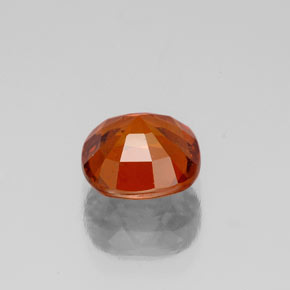 Granada hessonita laranja natural 1,71ct, almofada cortada, SI