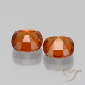 Pedras preciosas de granada hessonita Laranja Médio natural de 2.97 ct, Almofada, VS-SI