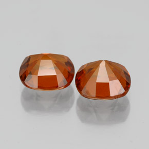 Pedras preciosas de Granada Hessonita Laranja Médio natural de 3.01 ct, Almofada cortada, VS-SI