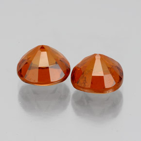 Pedras preciosas de Granada Hessonita laranja canela natural de 3.53 ct, Almofada cortada, VS-SI