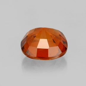 Granada hessonita vermelho natural 1,62ct, almofada cortada, VS-SI