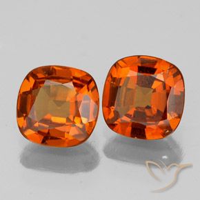 Pedras preciosas de granada hessonita Laranja Médio natural de 1.72 ct, Almofada, VS-SI